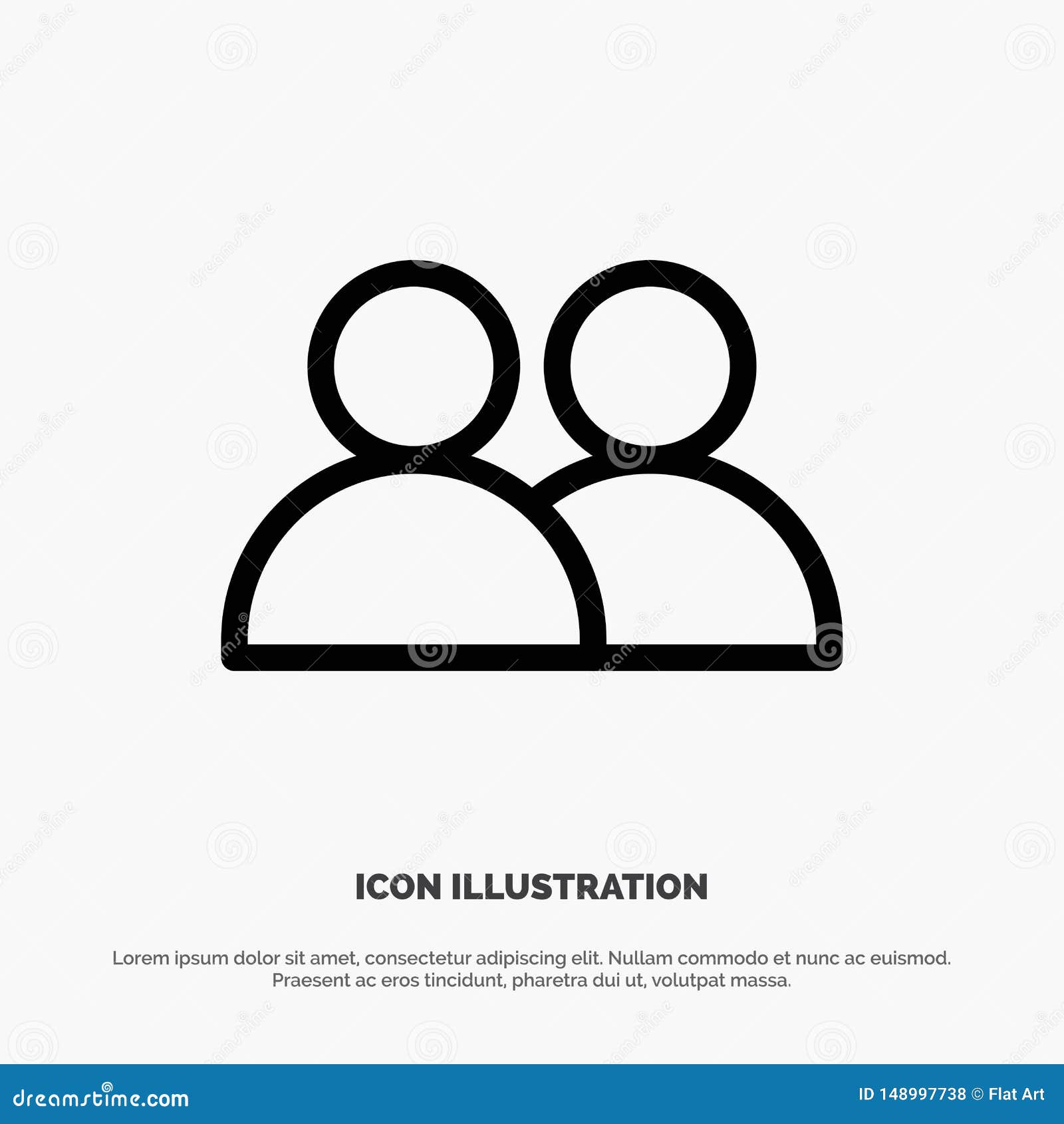 Add, Contact, User, Twitter Line Icon Vector Stock Vector