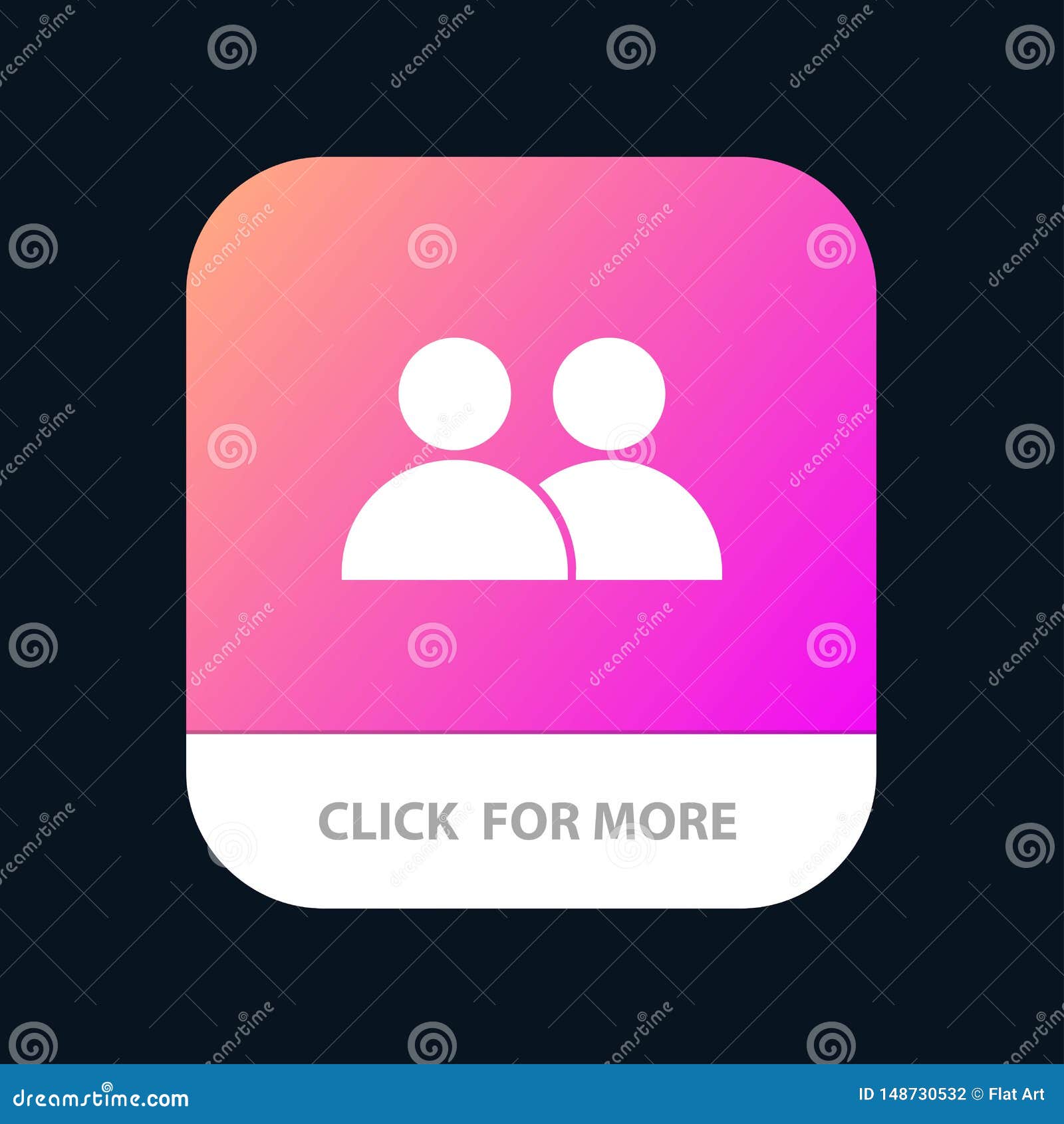 Add, Contact, User, Twitter Mobile App Button. Android and IOS Glyph