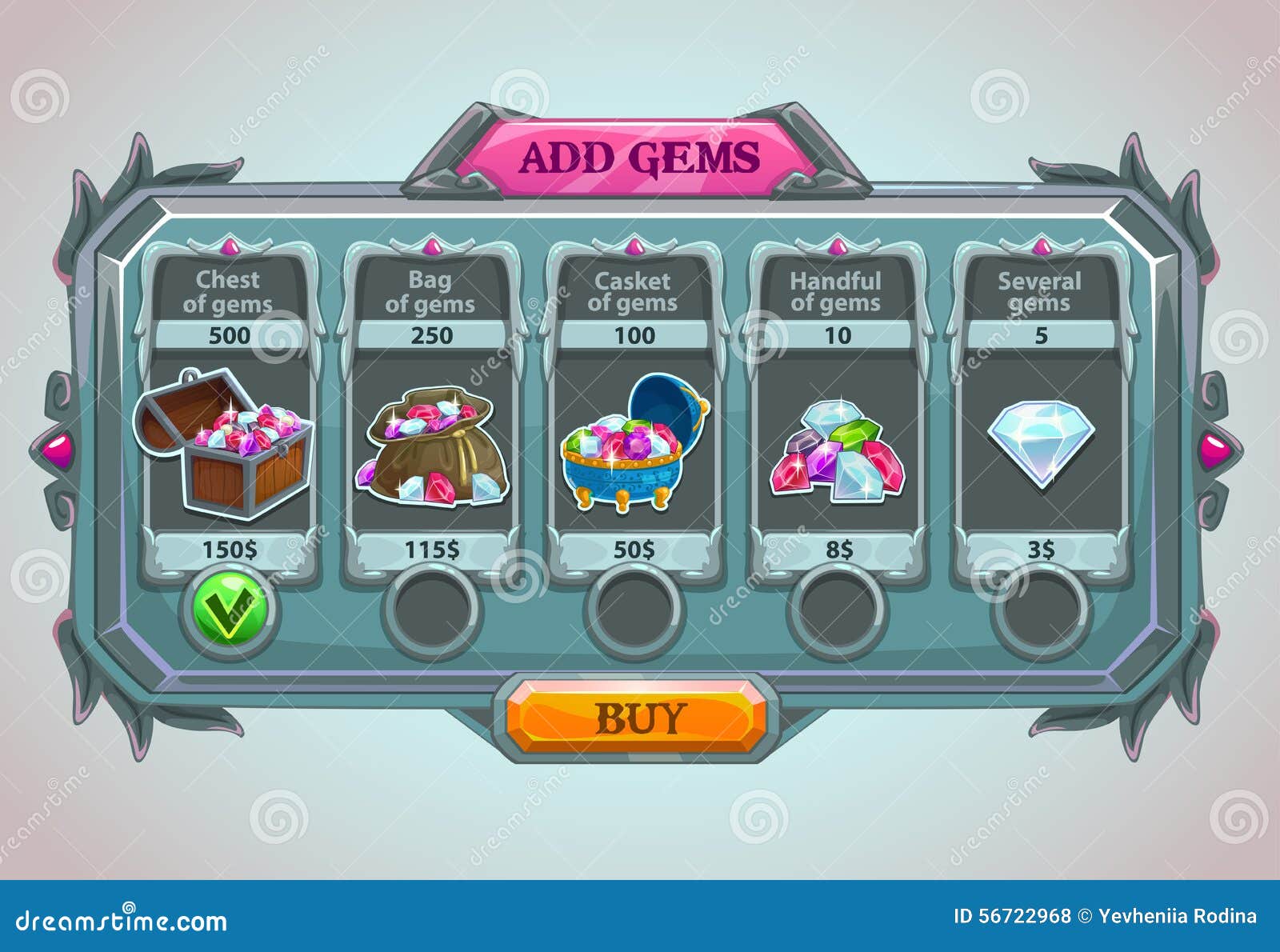 add gems panel