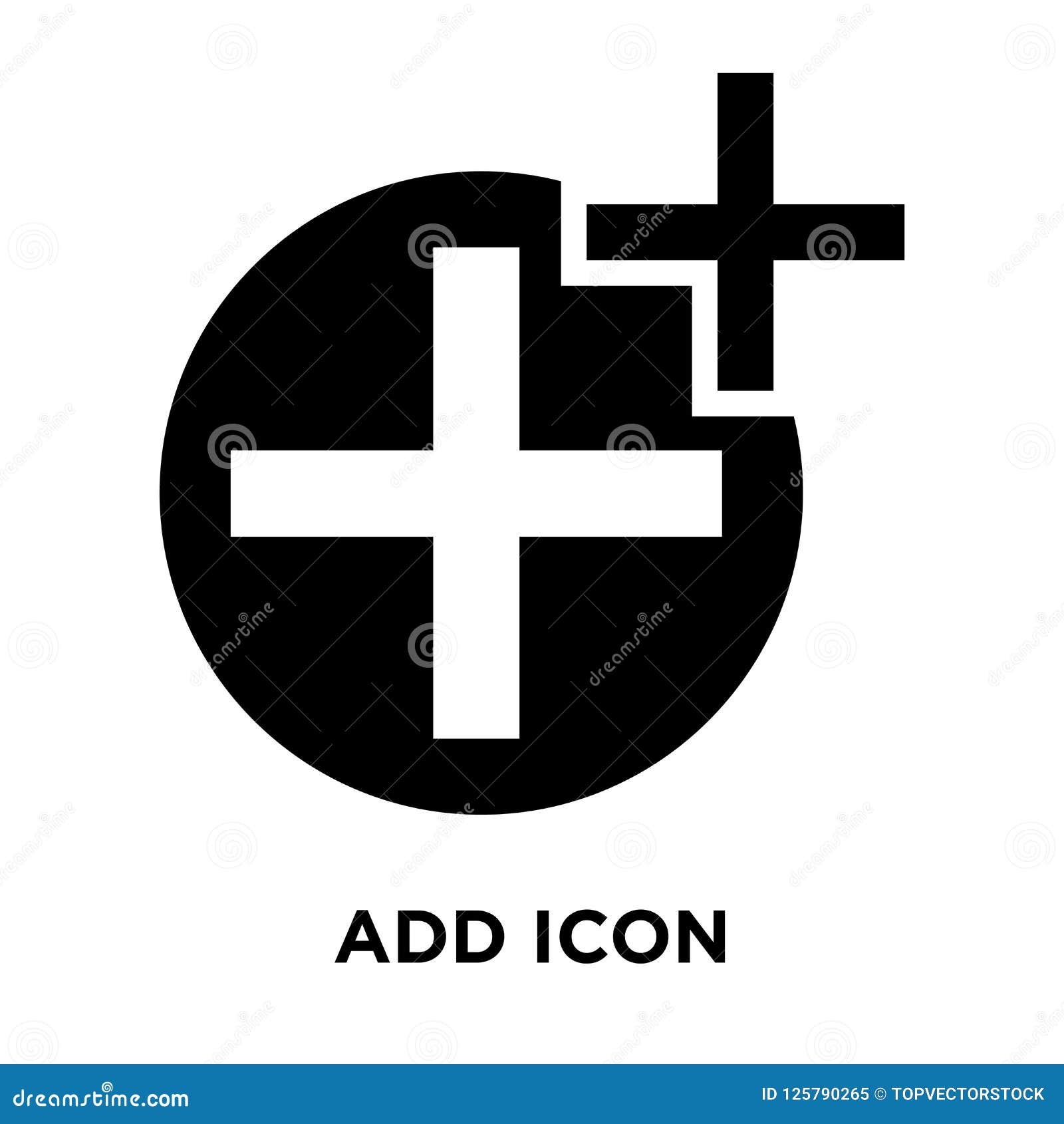 Add Icon Vector Isolated on White Background, Logo Concept of Ad Stock  Vector - Illustration of shape, white: 125790265