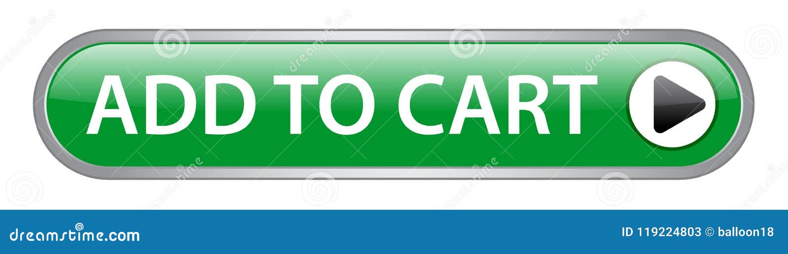Add to cart button stock vector. Illustration of icon 119224803