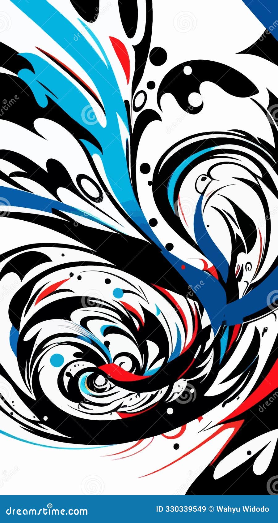 colorful abstract background cartoon drawing artwork  ai generated