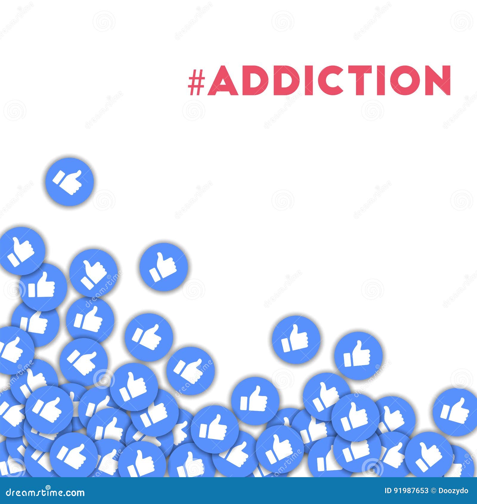 Addiction Stock Vector Illustration Of Internet Follow 91987653