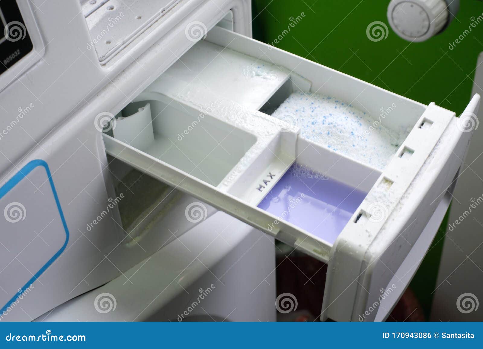 Adding an Air Conditioner To the Washing Machine. Stock Photo Image
