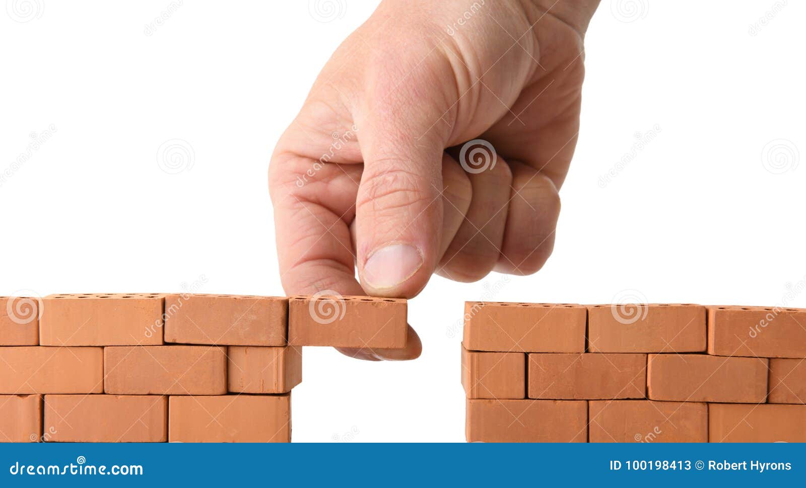 adding brick to a gap in the wall