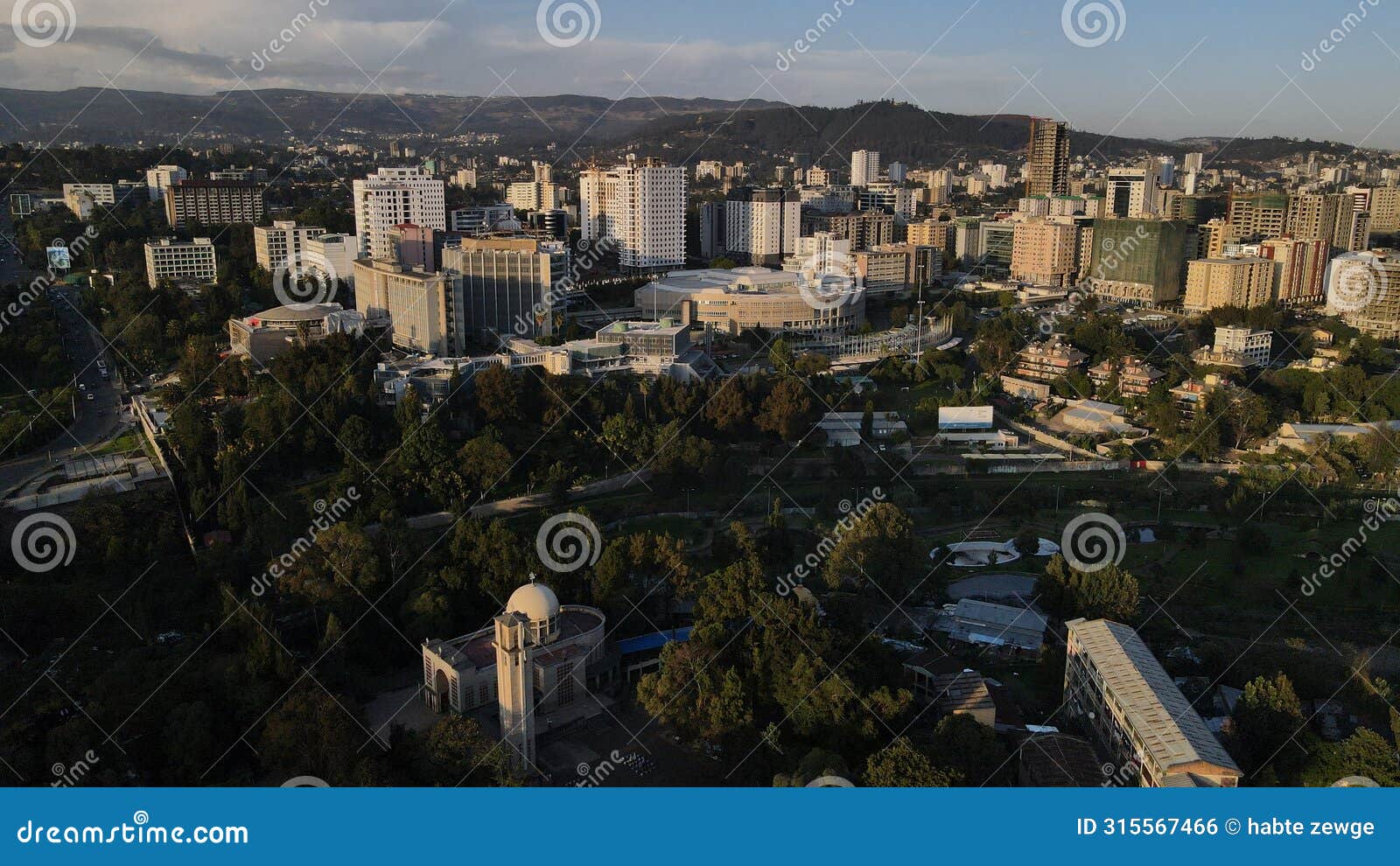 addis ababa city, aerial view, addis ababa ethiopia,