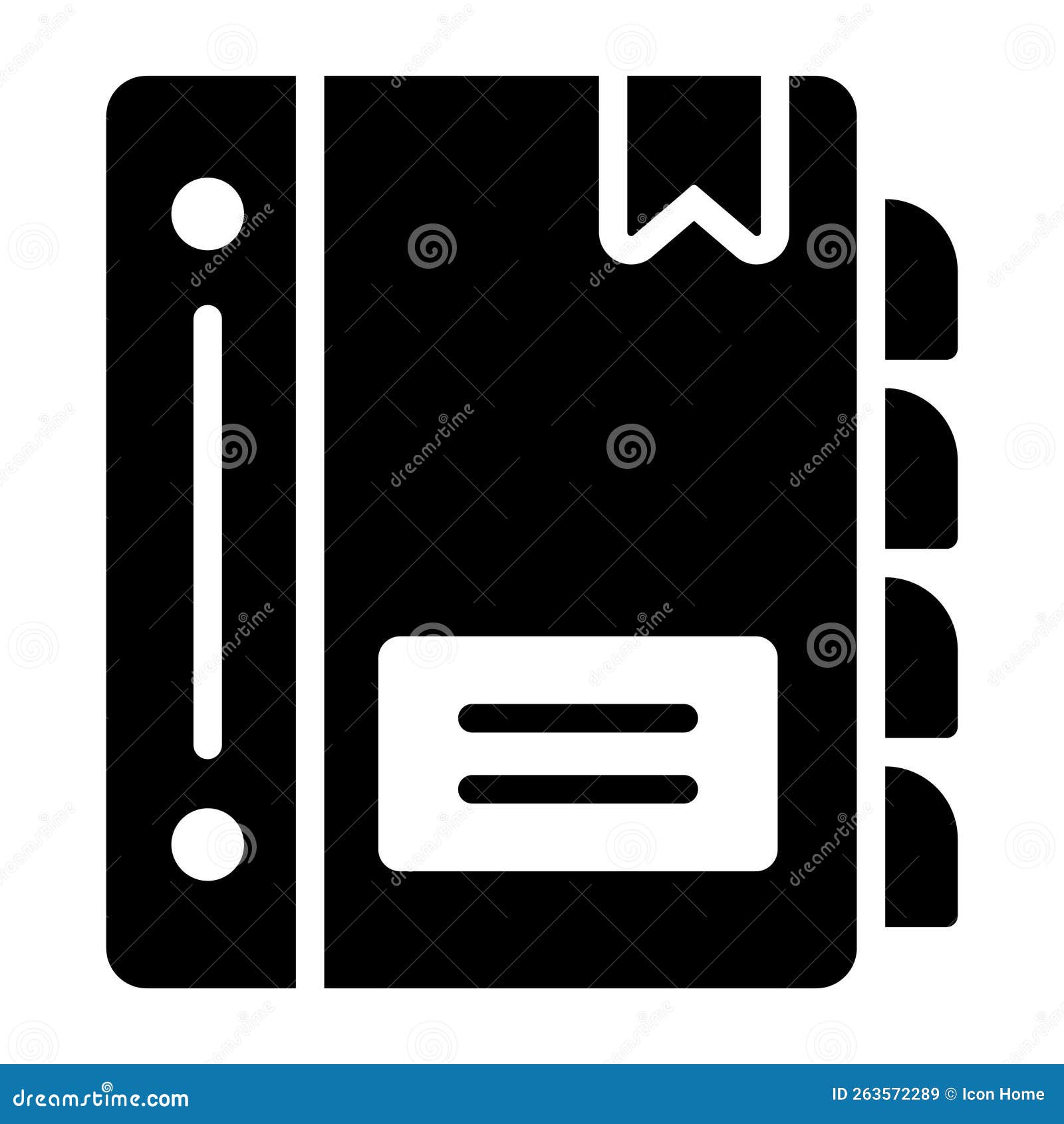 Address Book Icon Modern Illustration Stock Vector Illustration of