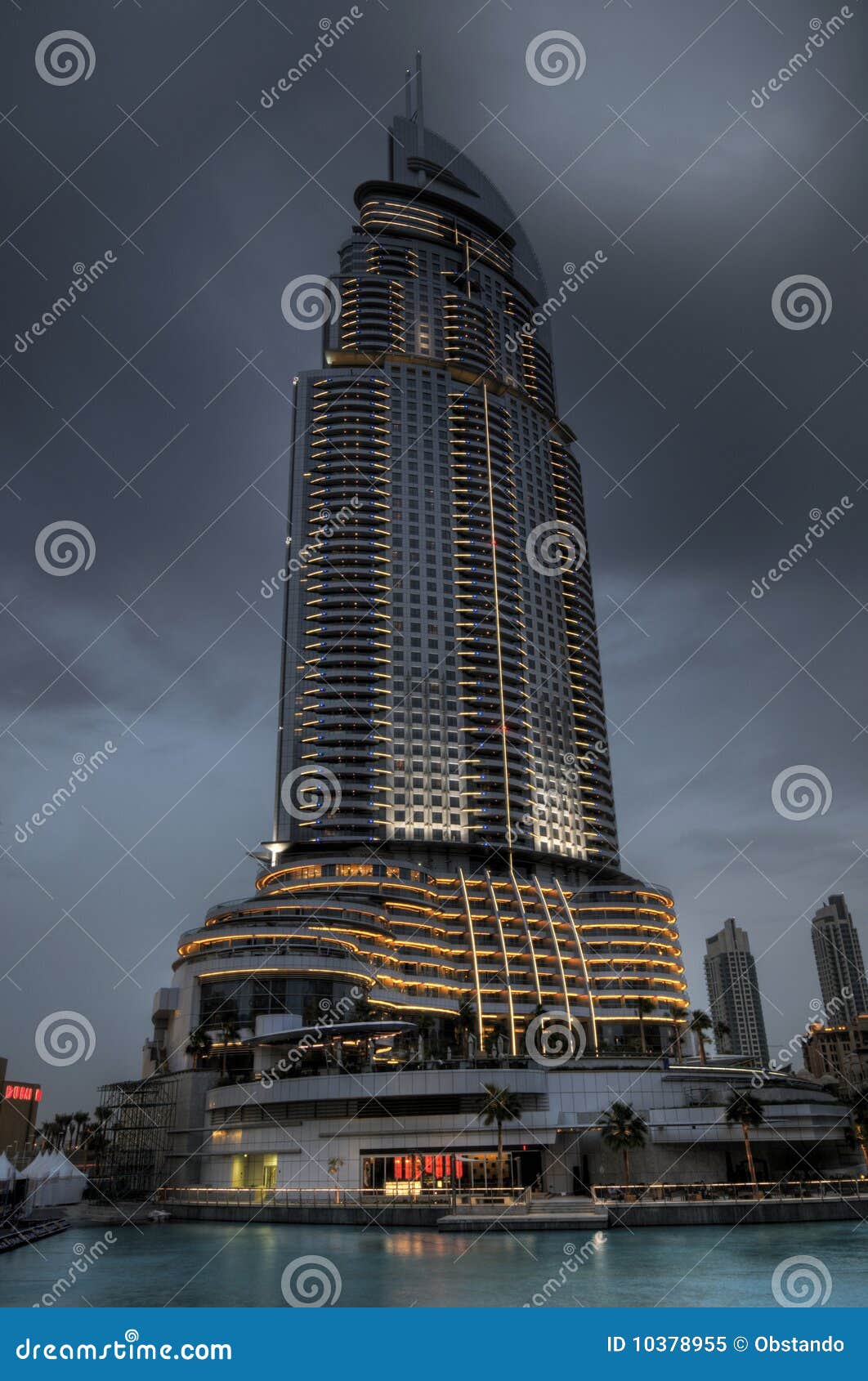 The Address hotel, Dubai stock image. Image of modern 10378955