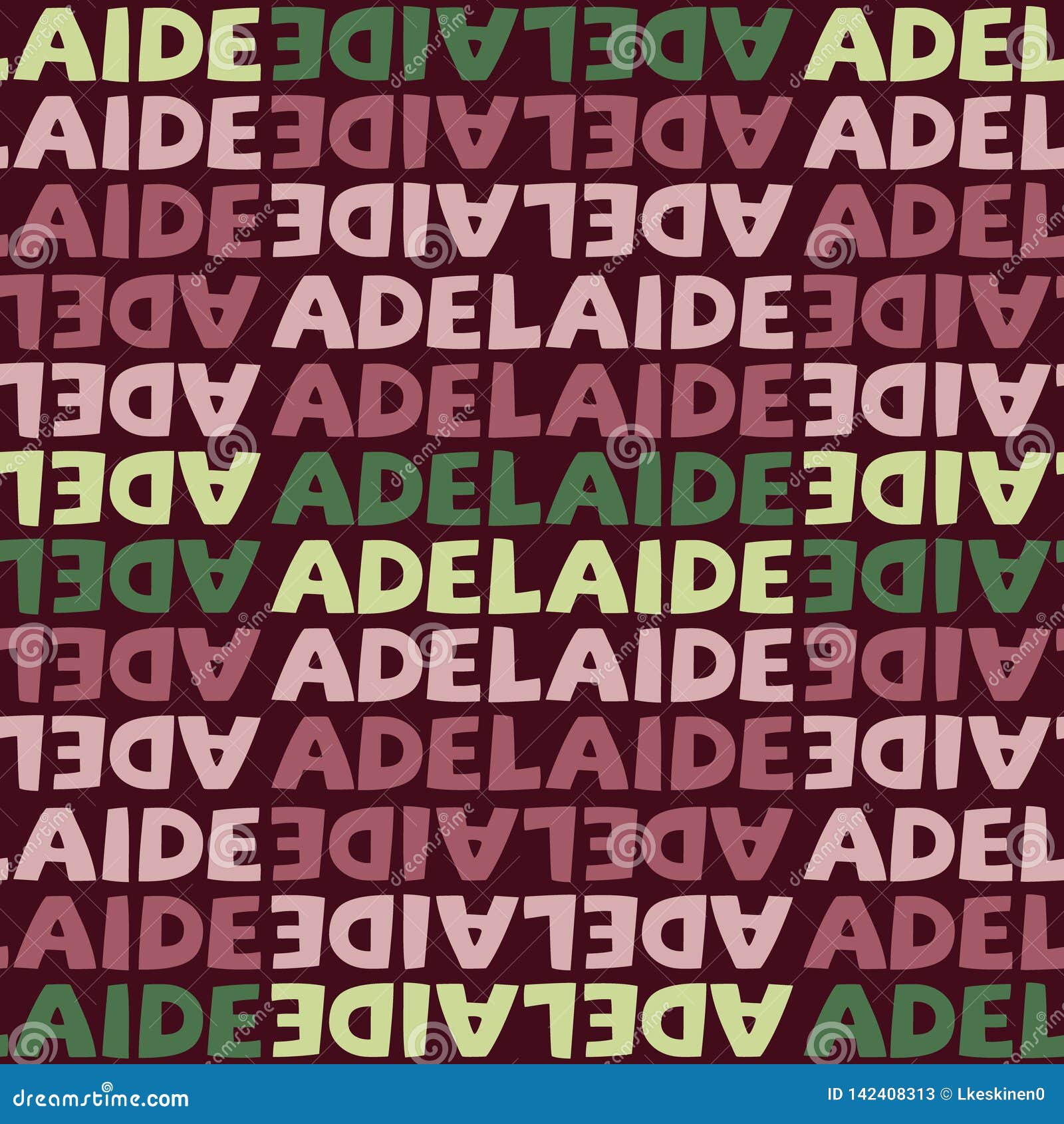 Adelaide, Australia Seamless Pattern Stock Vector Illustration of