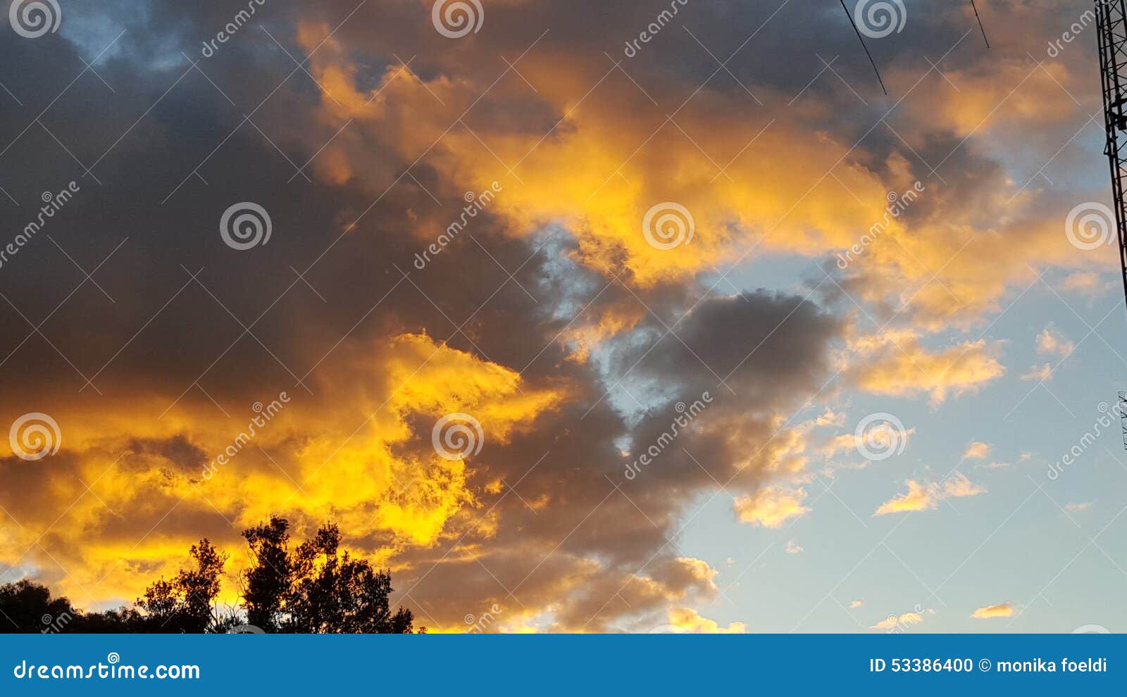 Adelaide Sunset Yellow Australia Sa Stock Photo Image of sunset