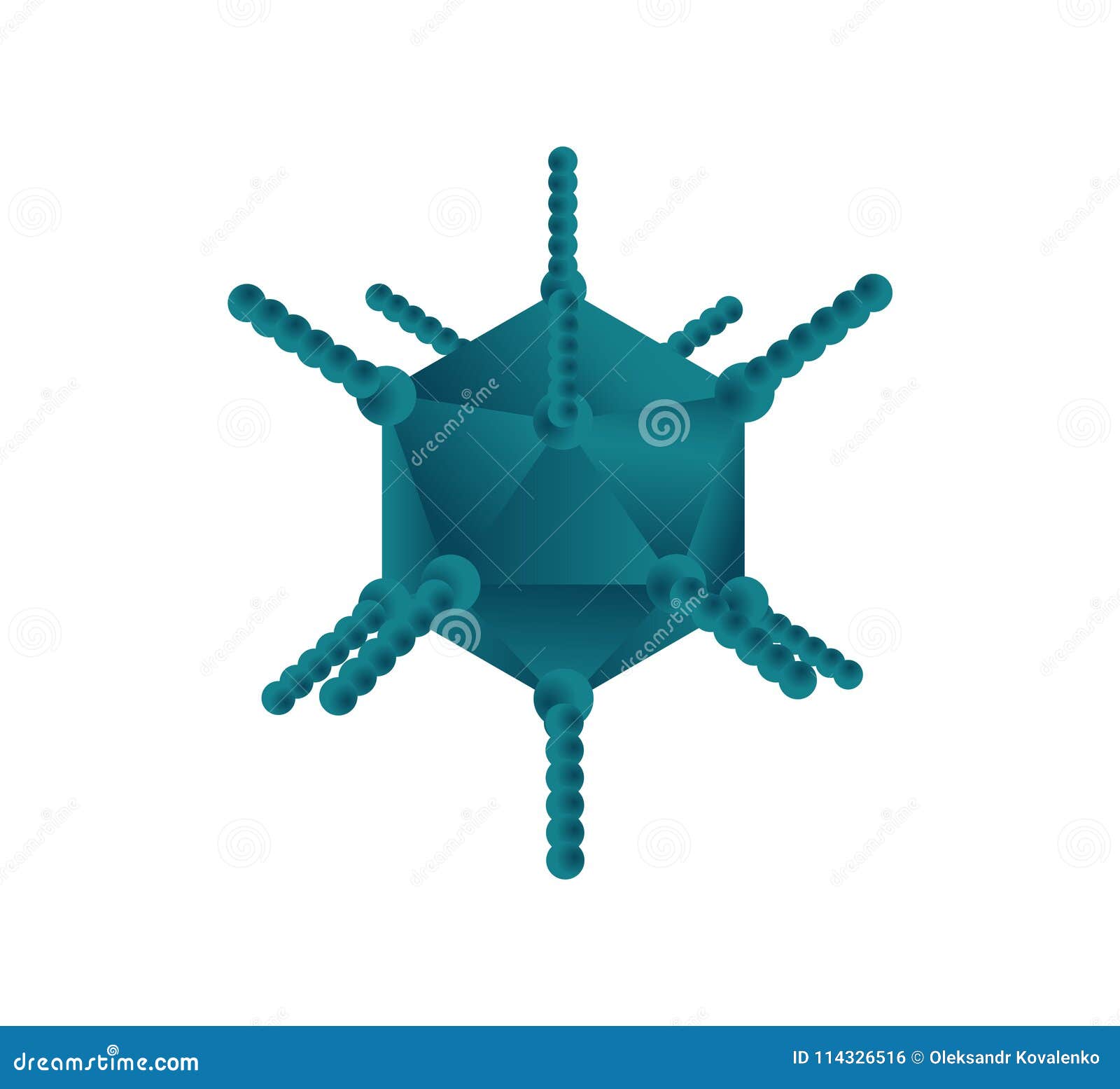 Adenovirus Vector Illustration Stock Vector - Illustration of design