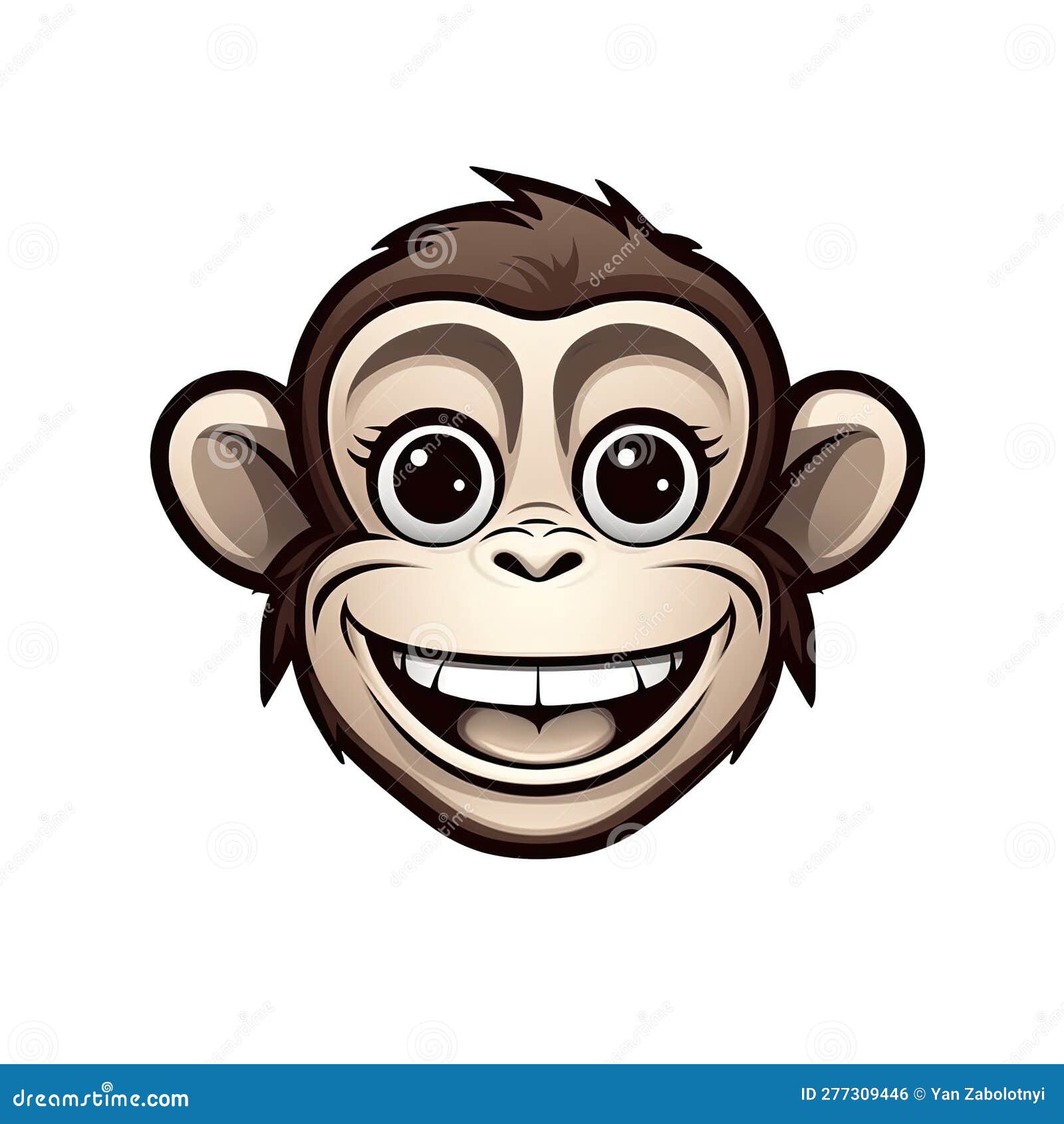 desenho de desenho de macaco para colorir em fundo transparente