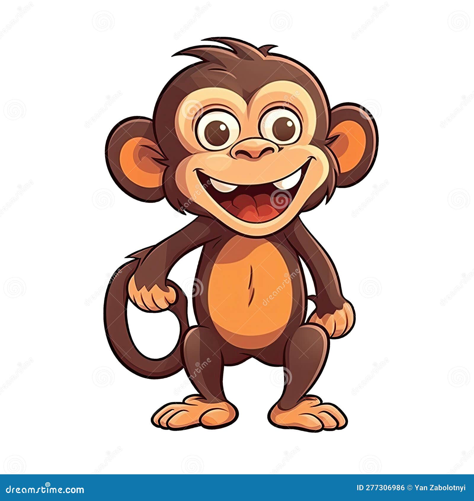 Desenho Animado Animal Macaco Png Fundo Transparente