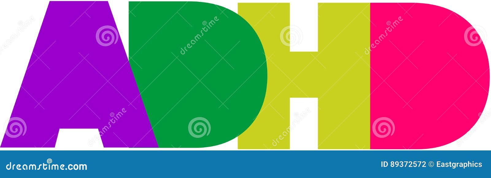 ADHD LOGO stock vector. Illustration of hyperactivity 89372572