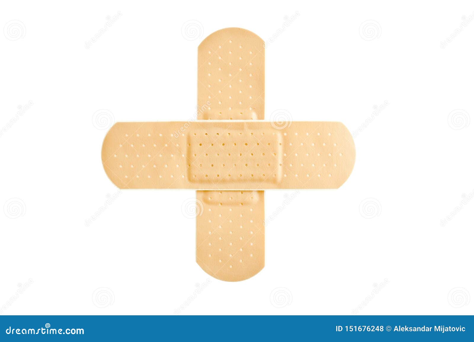 Adhesive Firstaid Bandage in Cross Shape Stock Photo Image of