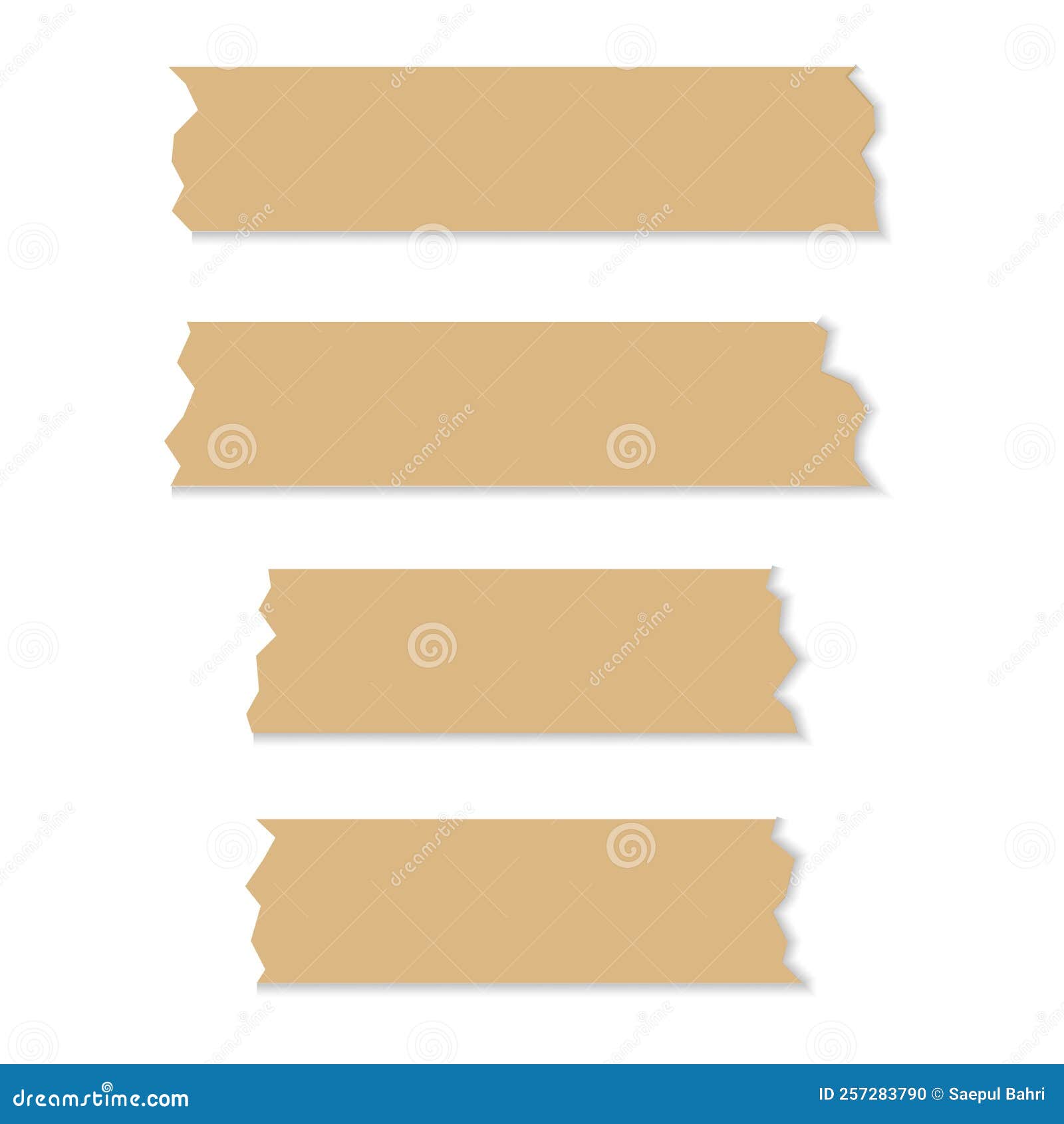 Adhesive or Masking Tape Collection Isolated on Transparent Background