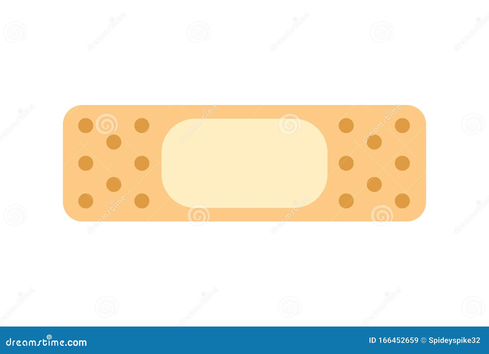 Adhesive Medical Plaster Strip Bandage Stock Vector Illustration of