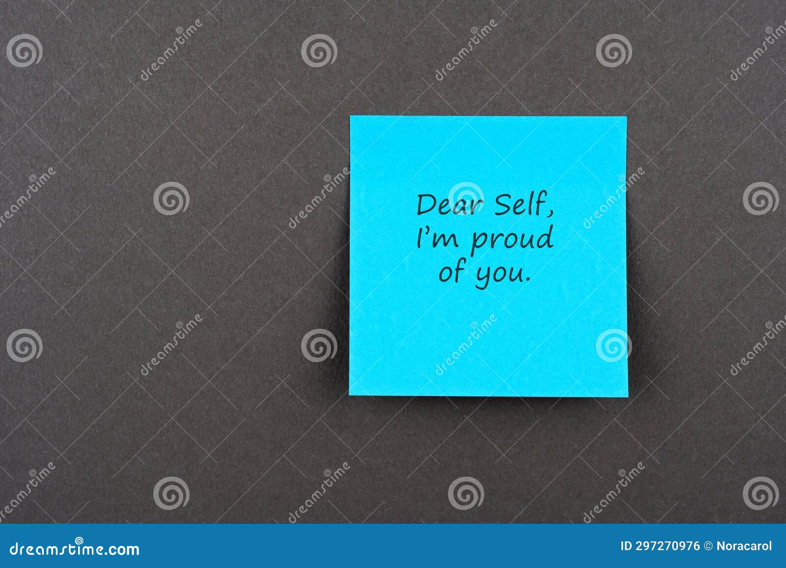 Adhesive Note with Inspirational Quotes Dear Self, I M Proud of You