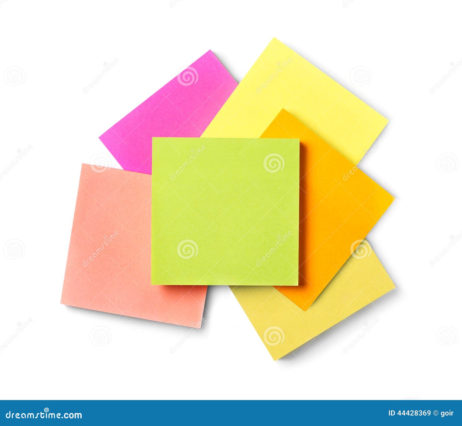 Adhesive notes stock image. Image of space, stick, blank 44428369