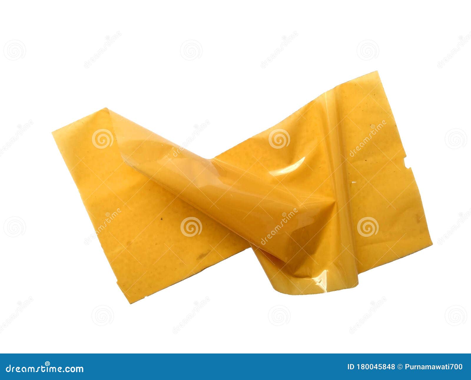 Adhesive Pieces or Yellow Duct Repair Tape Isolated on White Background ...