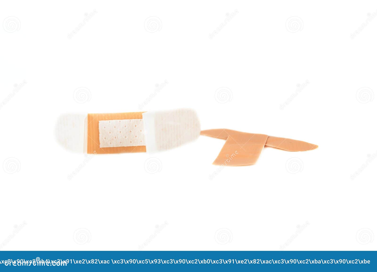 Adhesive Plaster On White Background Healing Wounds Scratches Sadin