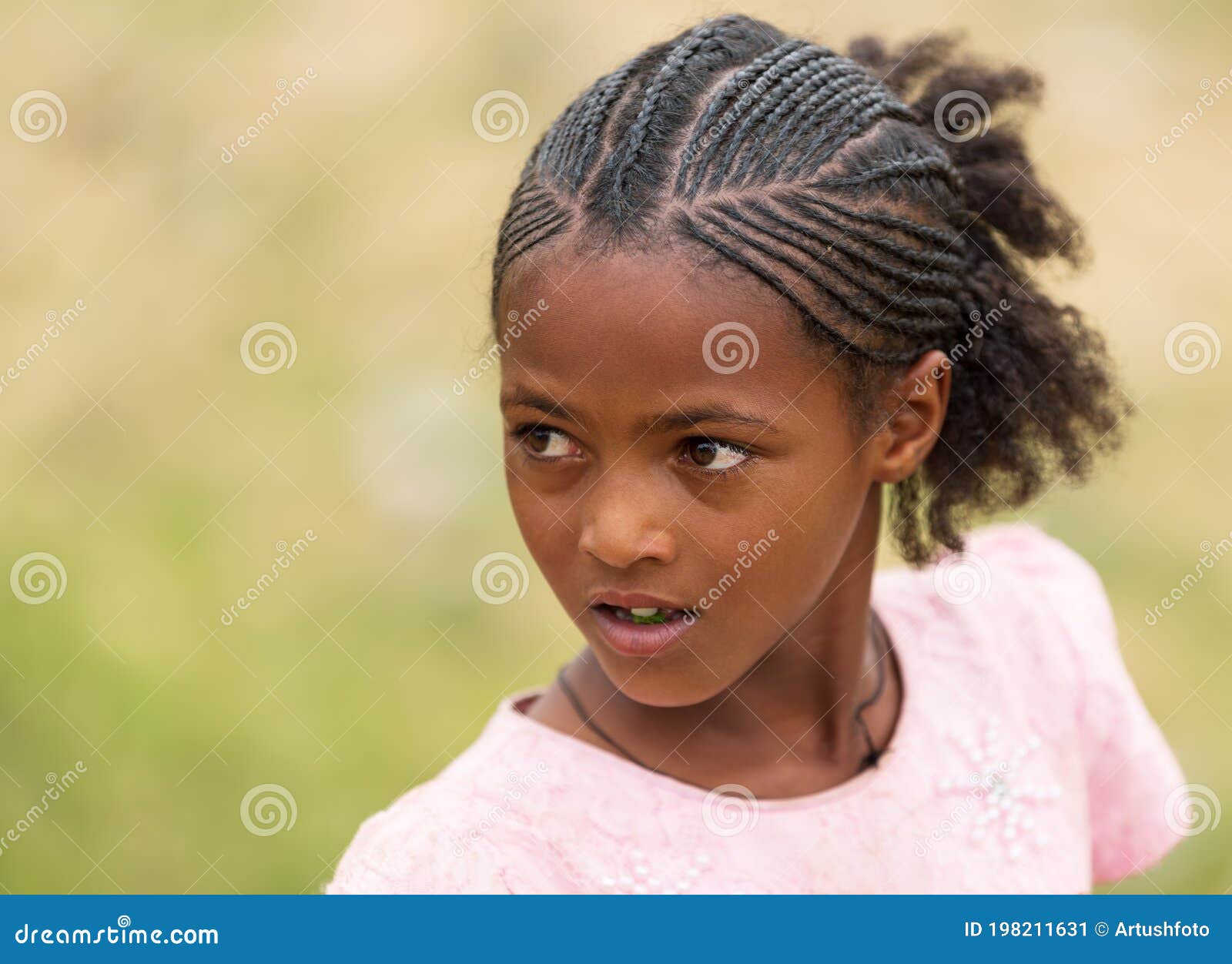 Girl with Traditional Braided Hair Styl, Ethiopia Editorial Photo - Image  of model, ethnic: 198211631