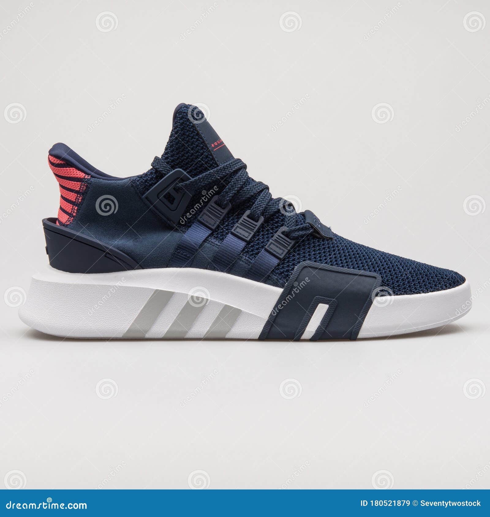 EQT Navy Blue and White Sneaker Stock Image - Image of kicks, color: 180521879