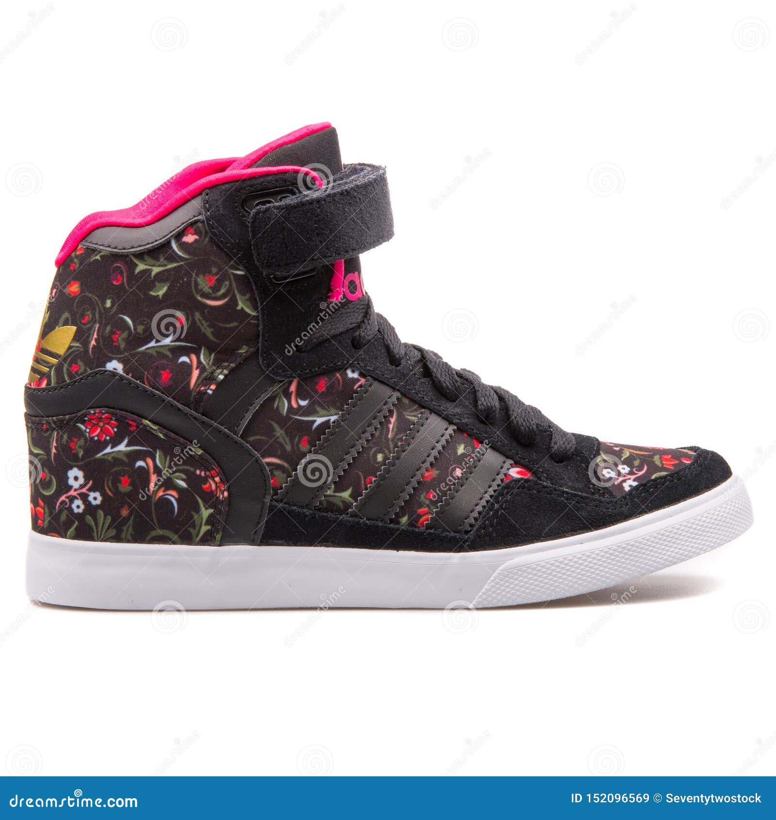 Industrieel doolhof kraan Adidas Extaball Up Floral Black and Multi Color Sneaker Editorial Stock  Image - Image of shoes, casual: 152096569
