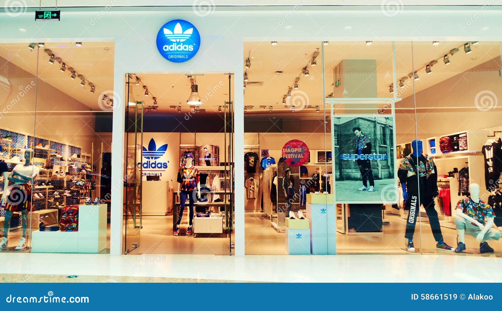 Adidas Fashion Store Shop Front Editorial Stock Image ... Adidas Fashion Store