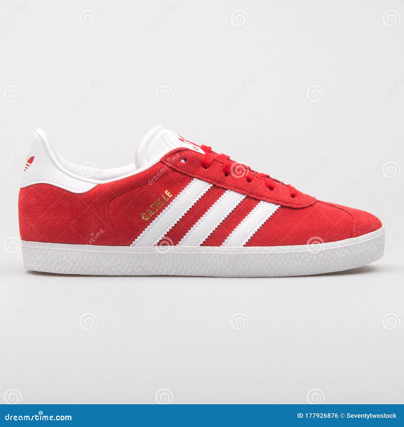 white leather gazelles junior