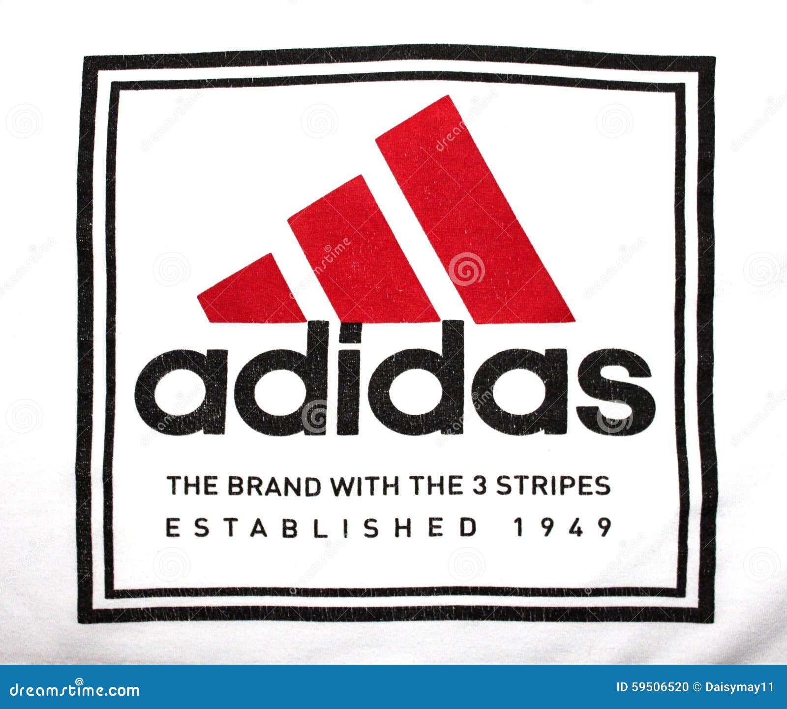 Adidas logo on cloth editorial image 