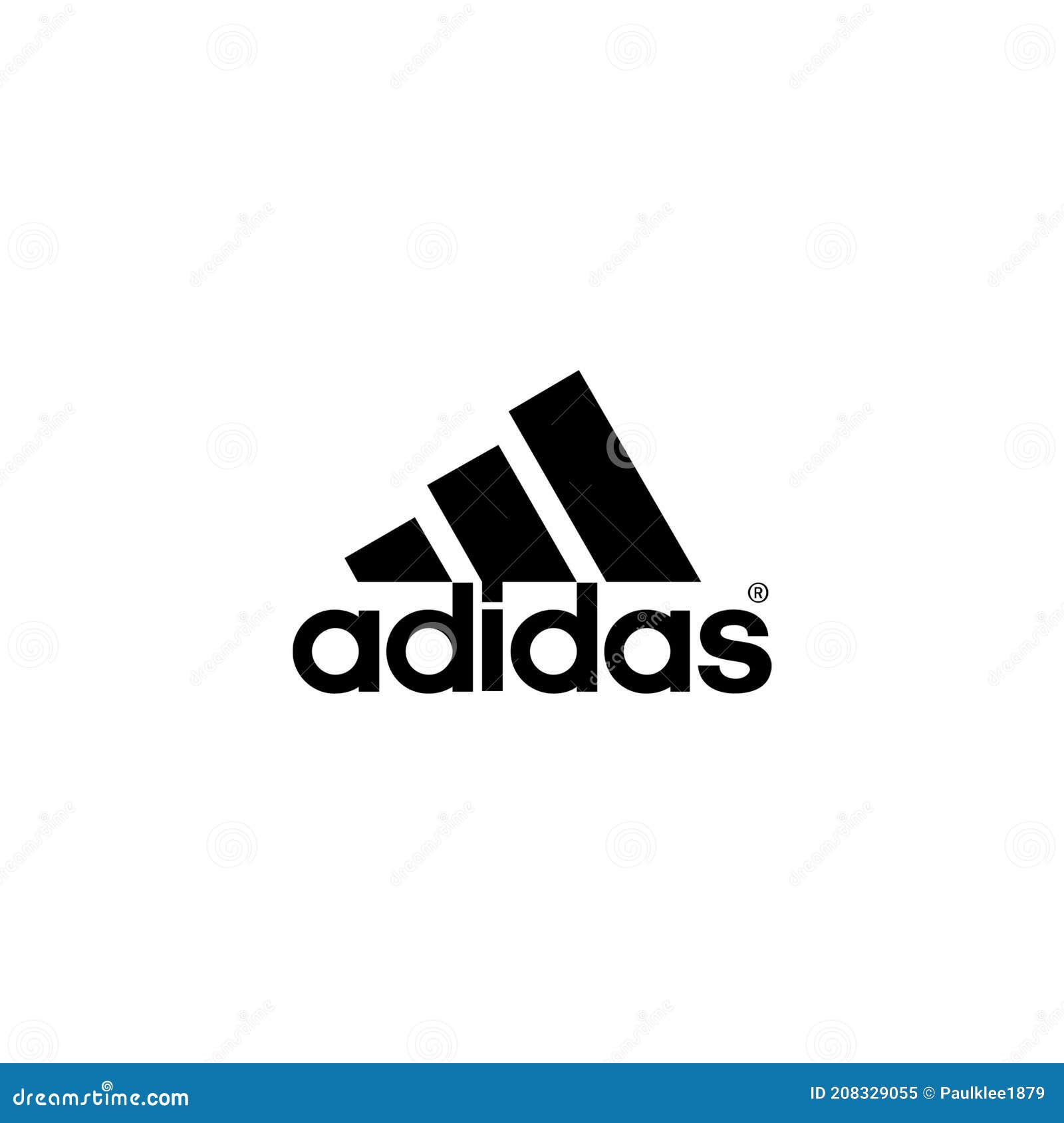 Adidas Logo Editorial Illustrative on White Background Editorial Image - paper, vector: