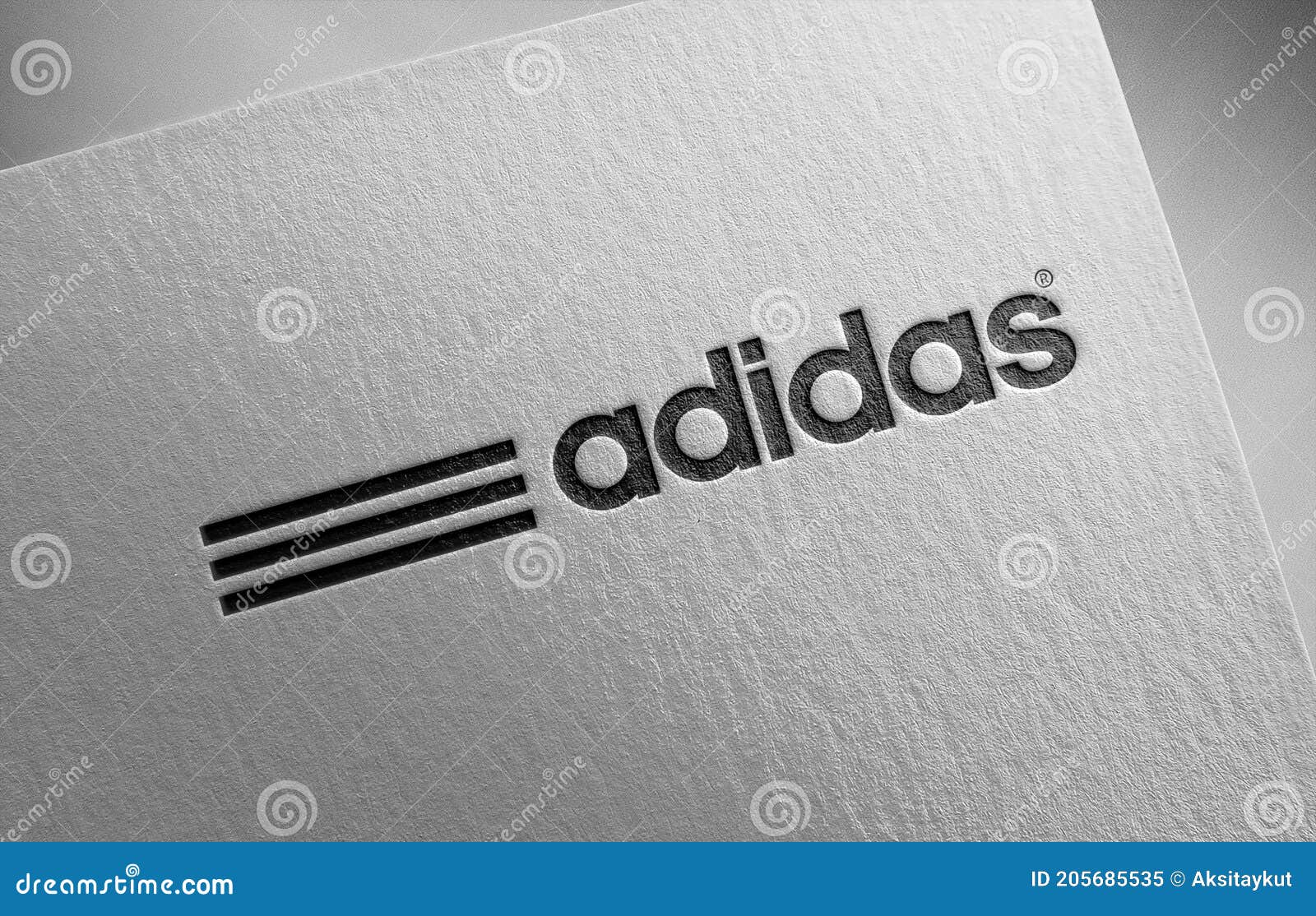 Adidas Logo Icon Paper Texture Stamp Editorial - Illustration of corporation, clothing: 205685535