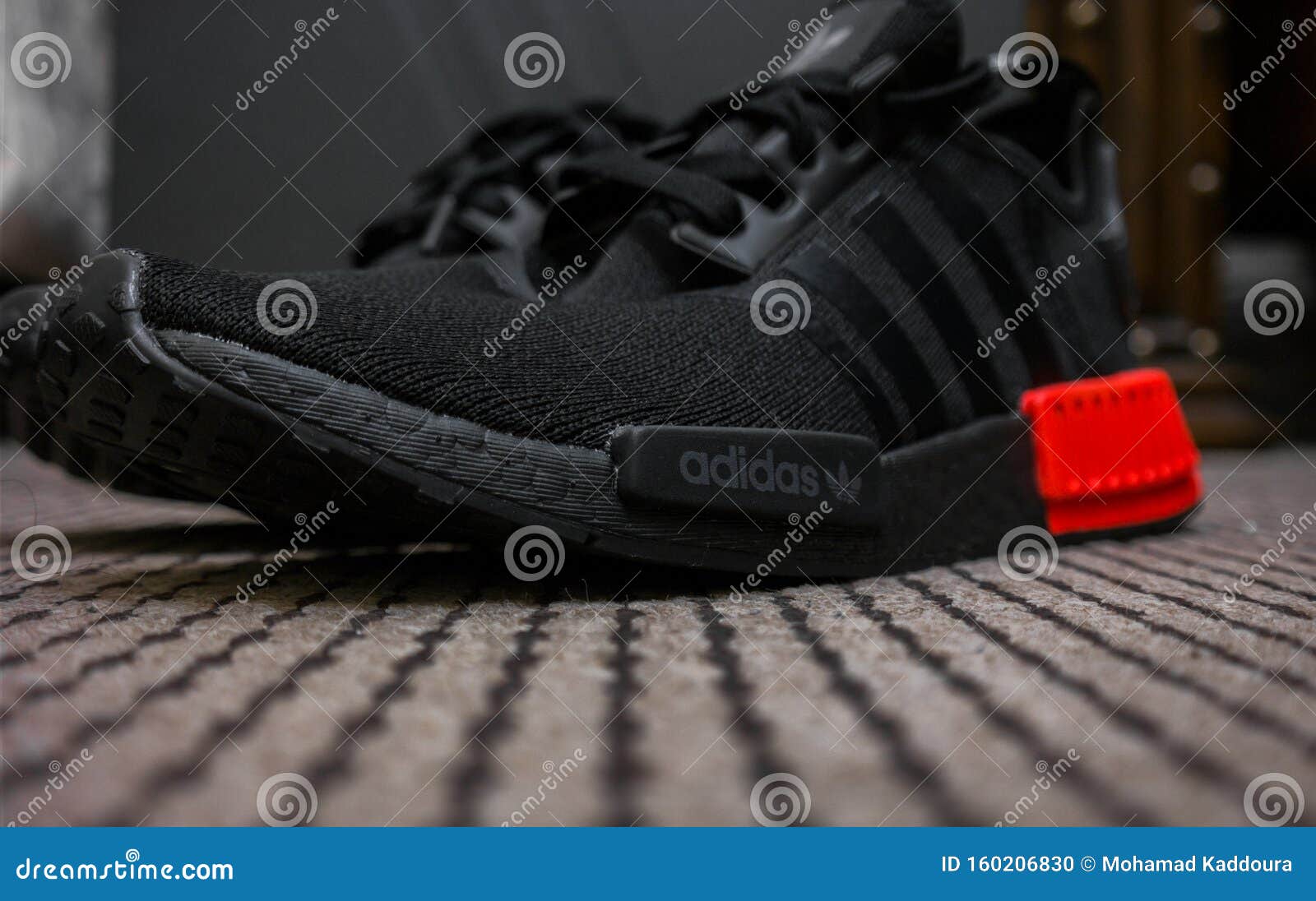 ADIDAS NMD Sneakers with ULTRA Technology in All Black with Red Accent - Sports Shoes Editorial Image - Image of germany, closeup: 160206830