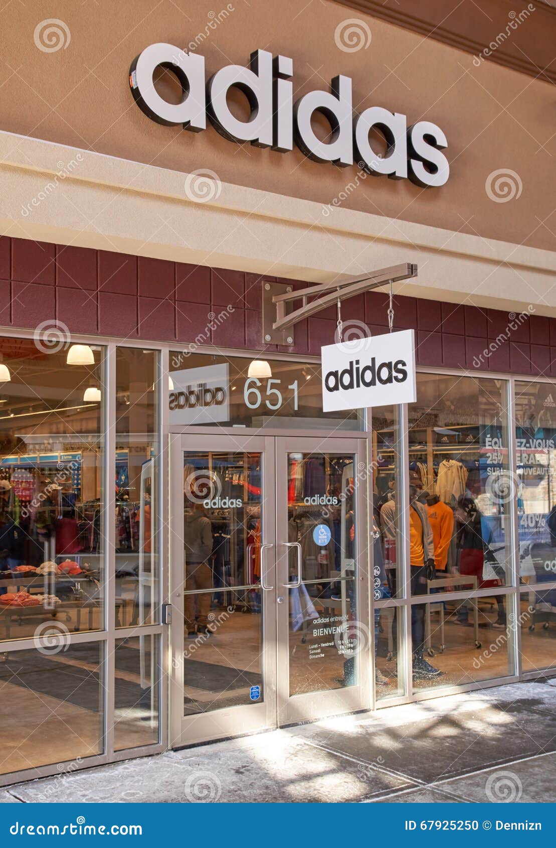 Adidas outlet. editorial image. Image of fashion, market - 67925250