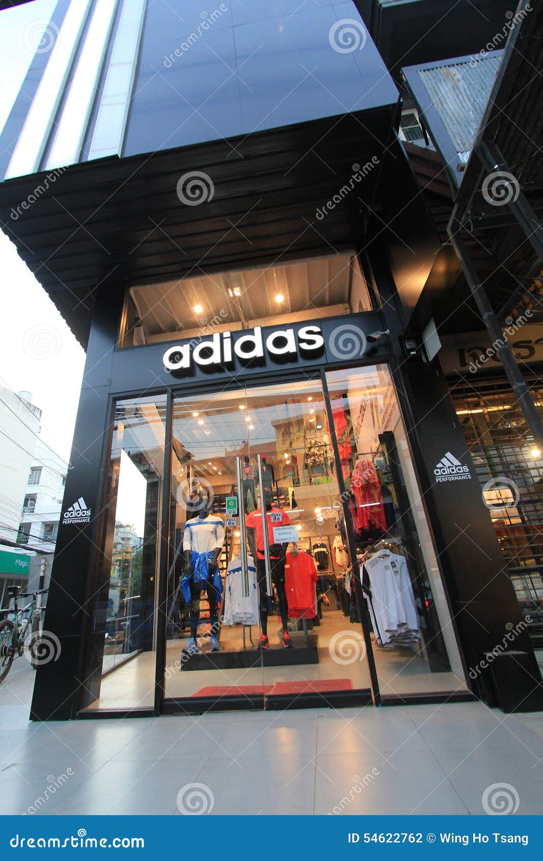 Adidas shop in Thailand editorial photography. Image of culturally