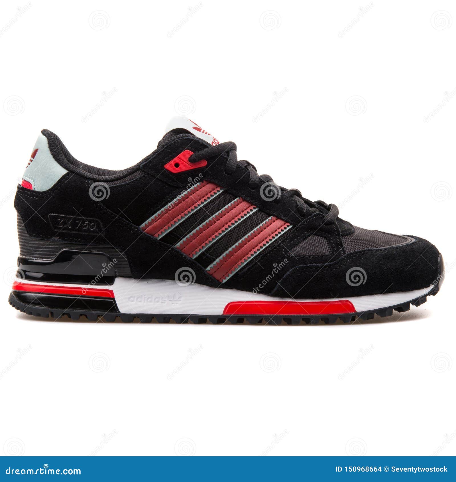 creencia Auckland africano Adidas ZX 750 Black and Red Sneaker Editorial Stock Image - Image of  sneakers, athletic: 150968664
