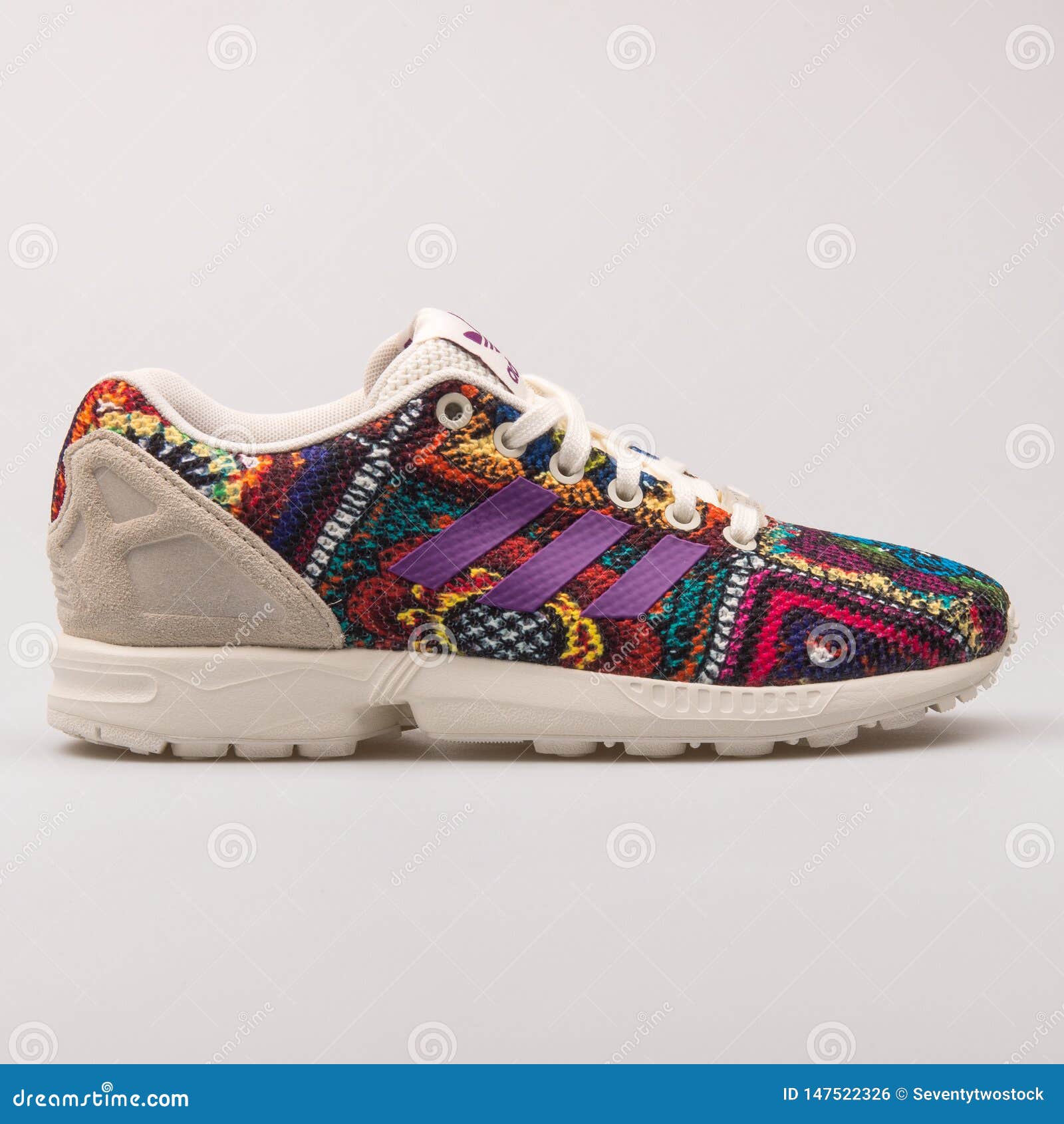 Adidas ZX Flux Multi Color Sneaker Editorial Photo - Image of fitness,  product: 147522326