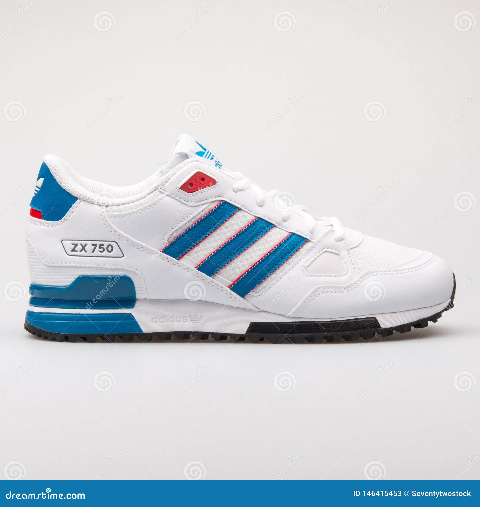 Adidas ZX 750 WeiBer Und Blauer Turnschuh Redaktionelles Stockfoto Bild von produkt blau 146415453