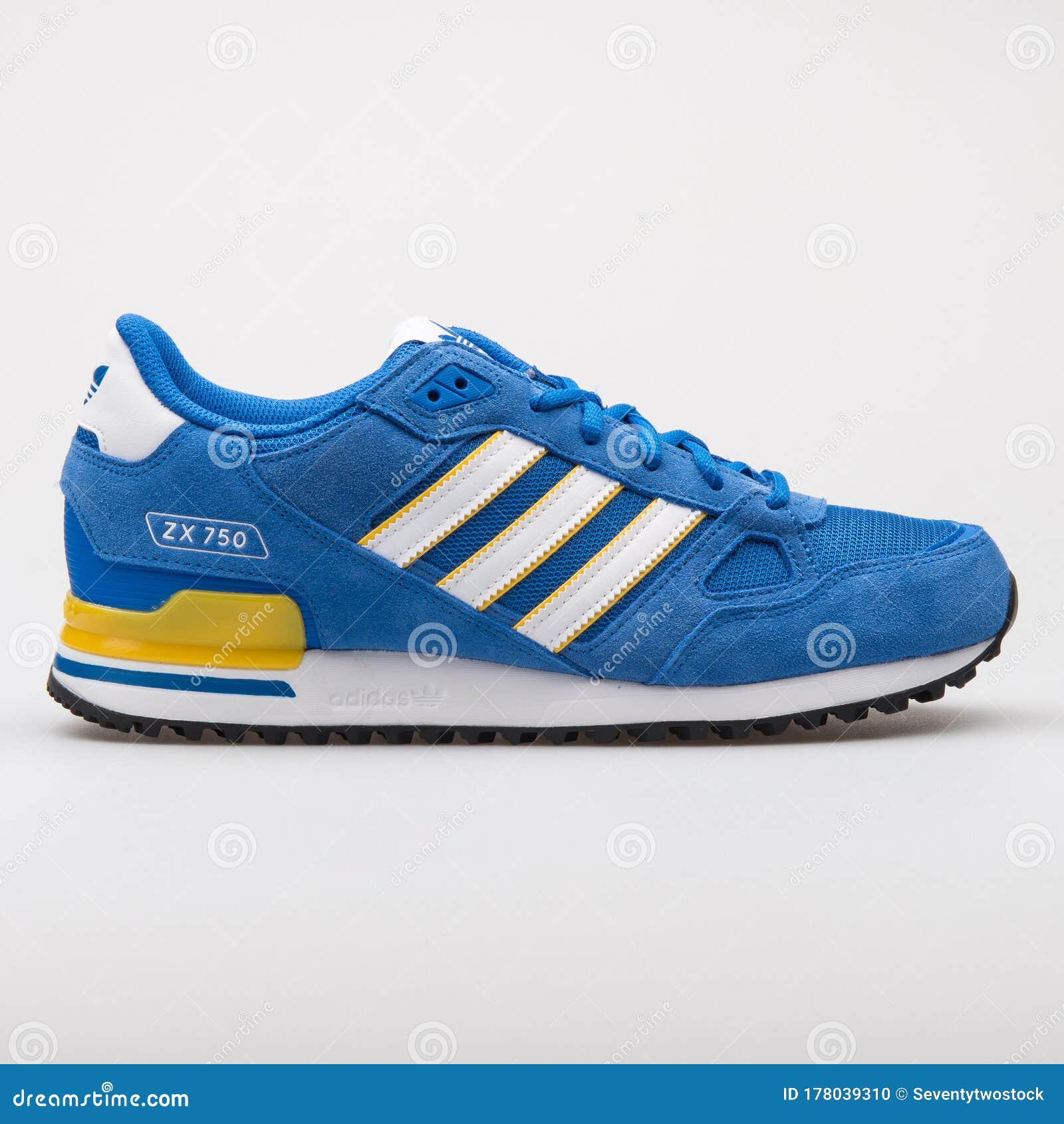 bancarrota Sacrificio principalmente Adidas Zx 750 Zapatillas Azules Blancas Y Amarillas Imagen editorial -  Imagen de producto, vida: 178039310