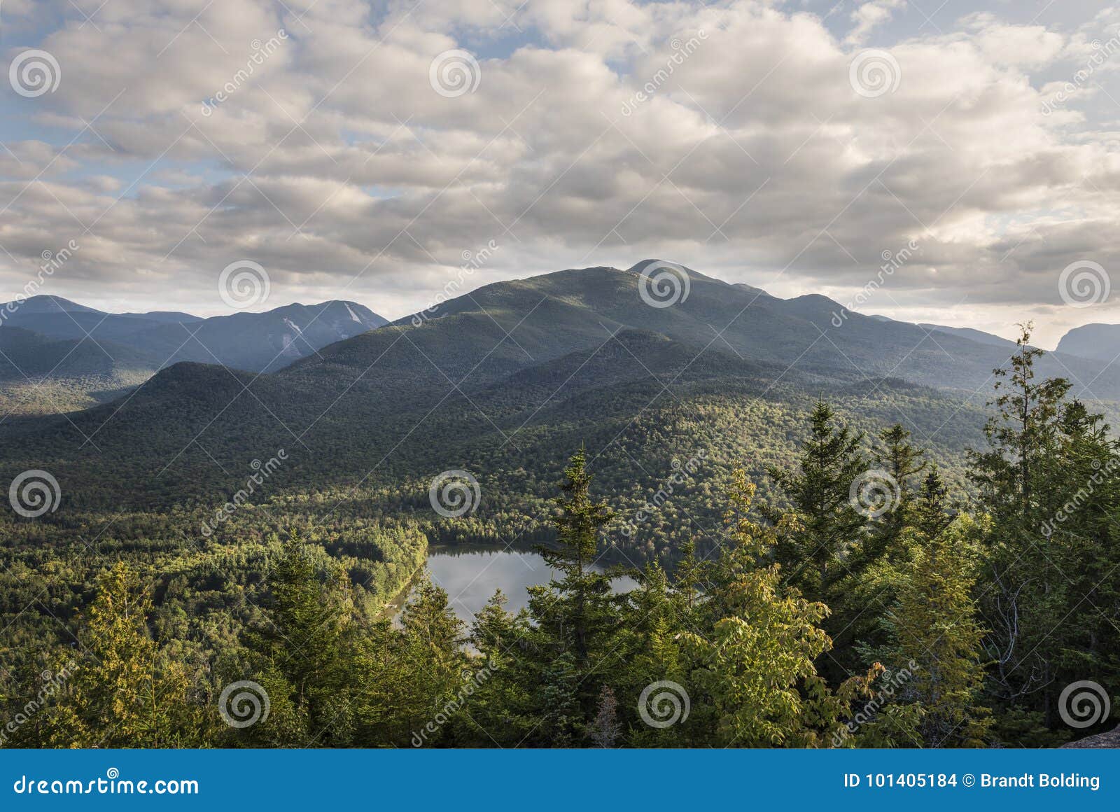 adirondack mountains and heart lake
