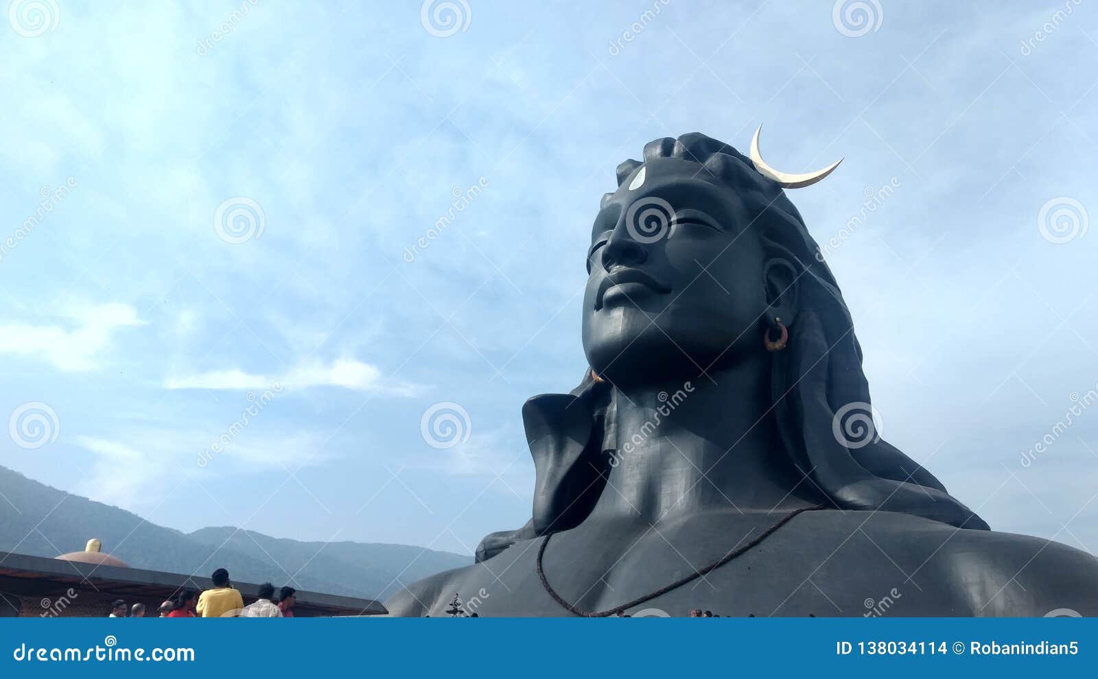 adiyogi shiva statue of coimbatore tamil nadu india