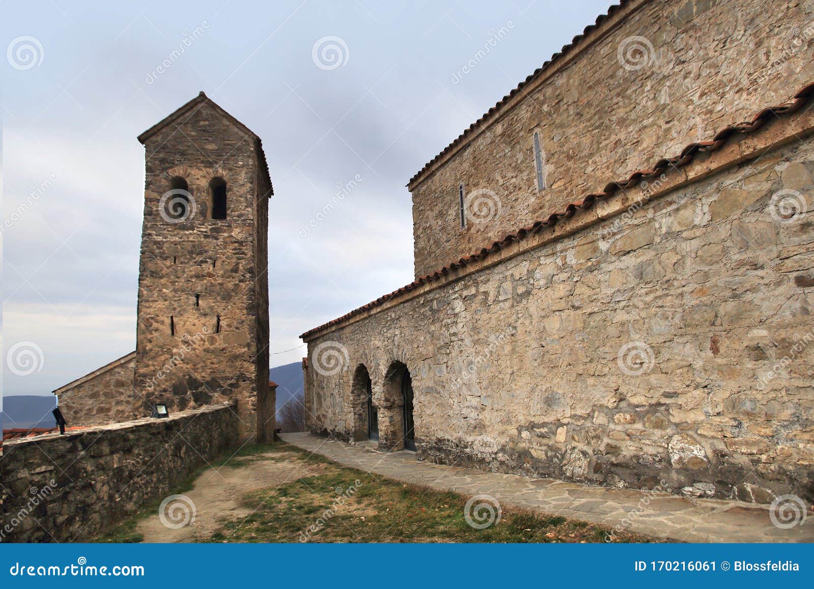 a tower in nekresi monastery, georgia