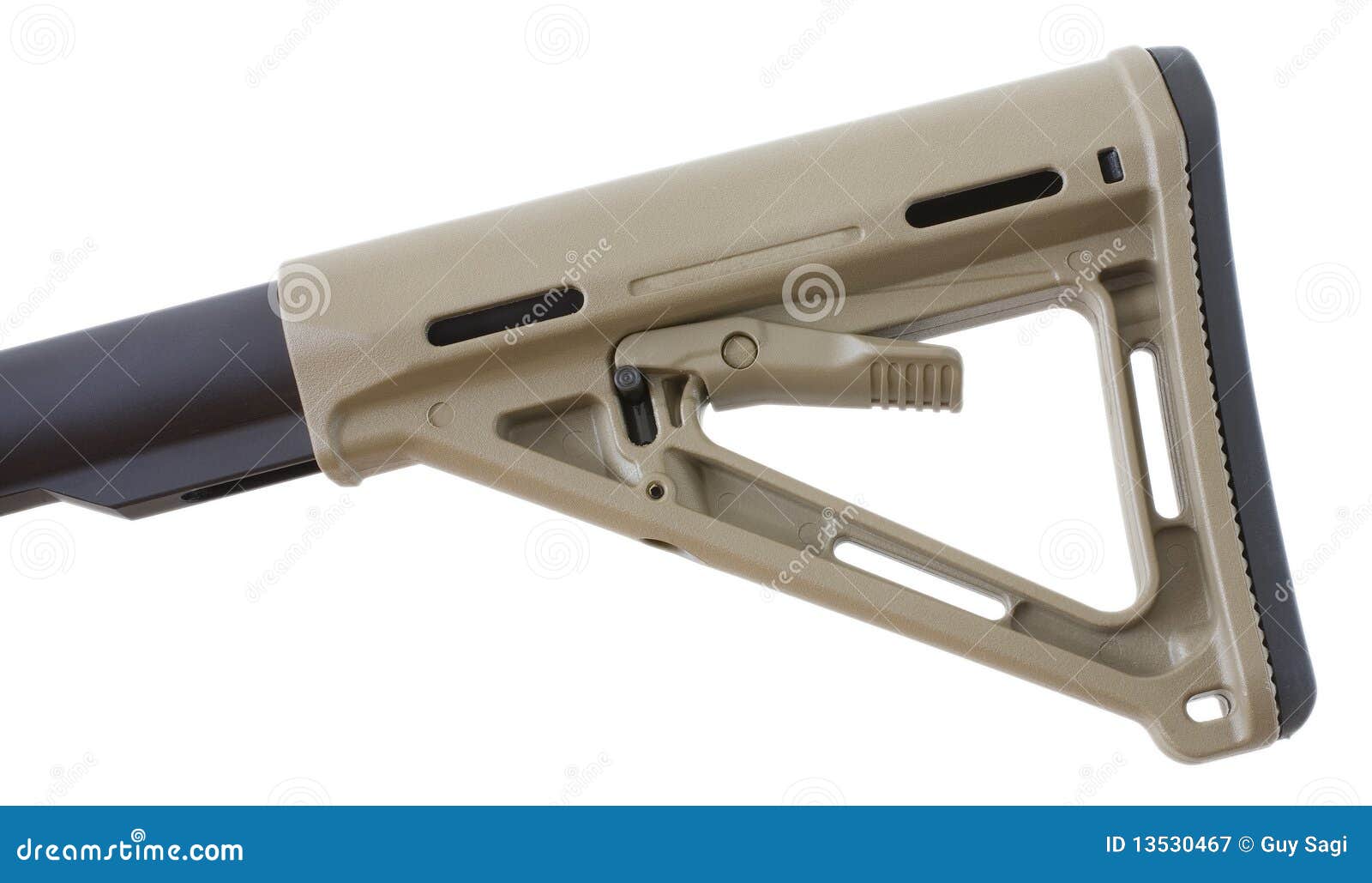 Adjustable rifle stock stock image. Image of firearm 13530467