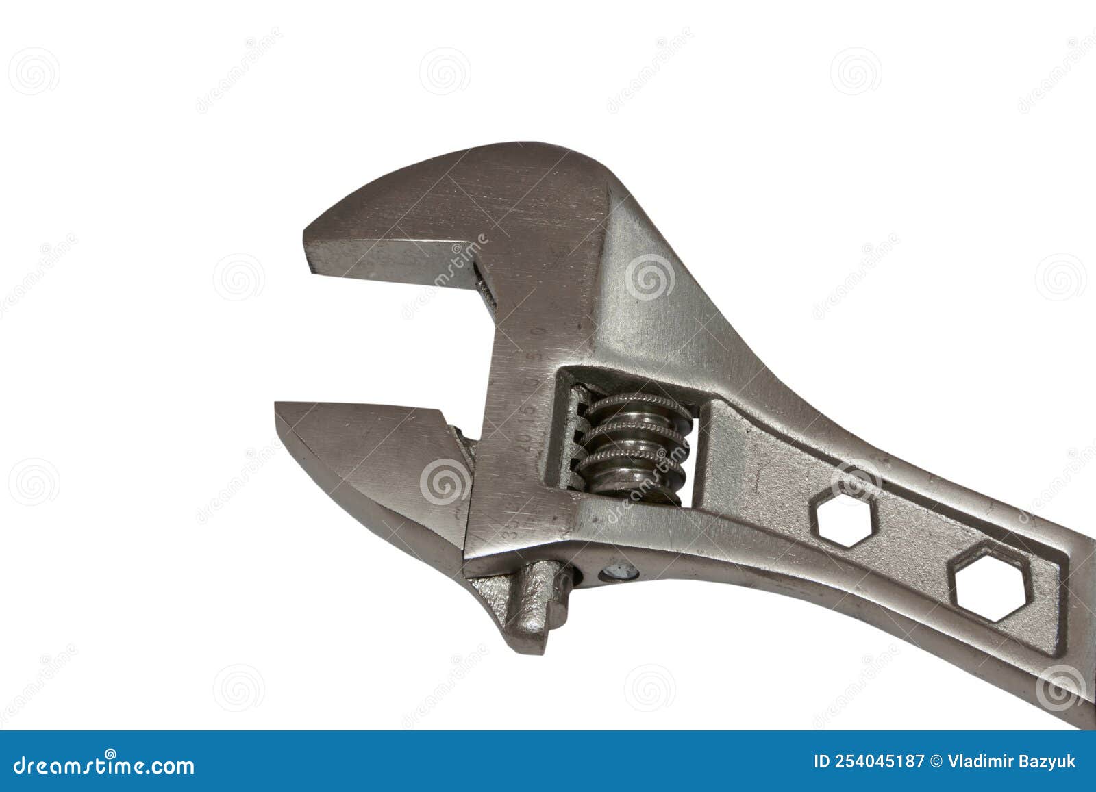 Adjustable Spanner Isolated,closeup of an Adjustable Spanner Isolated