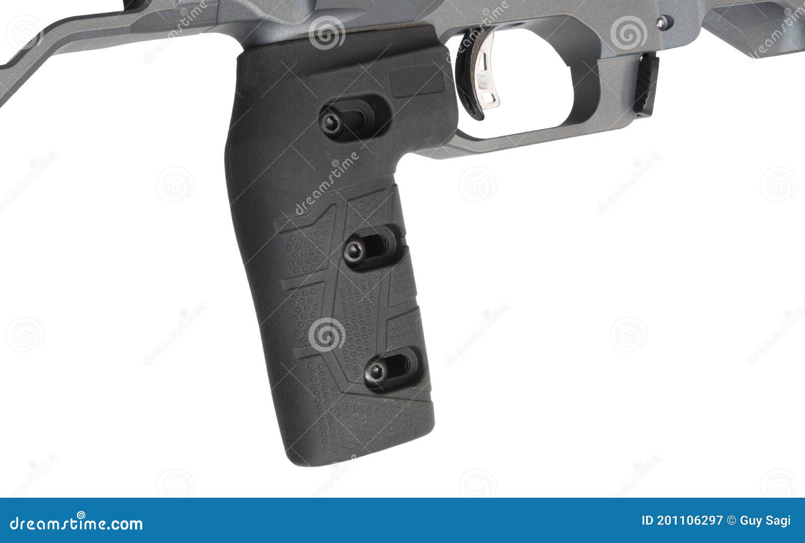 Adjustable Pistol Grip and Trigger on a Rifle Stock Image Image of