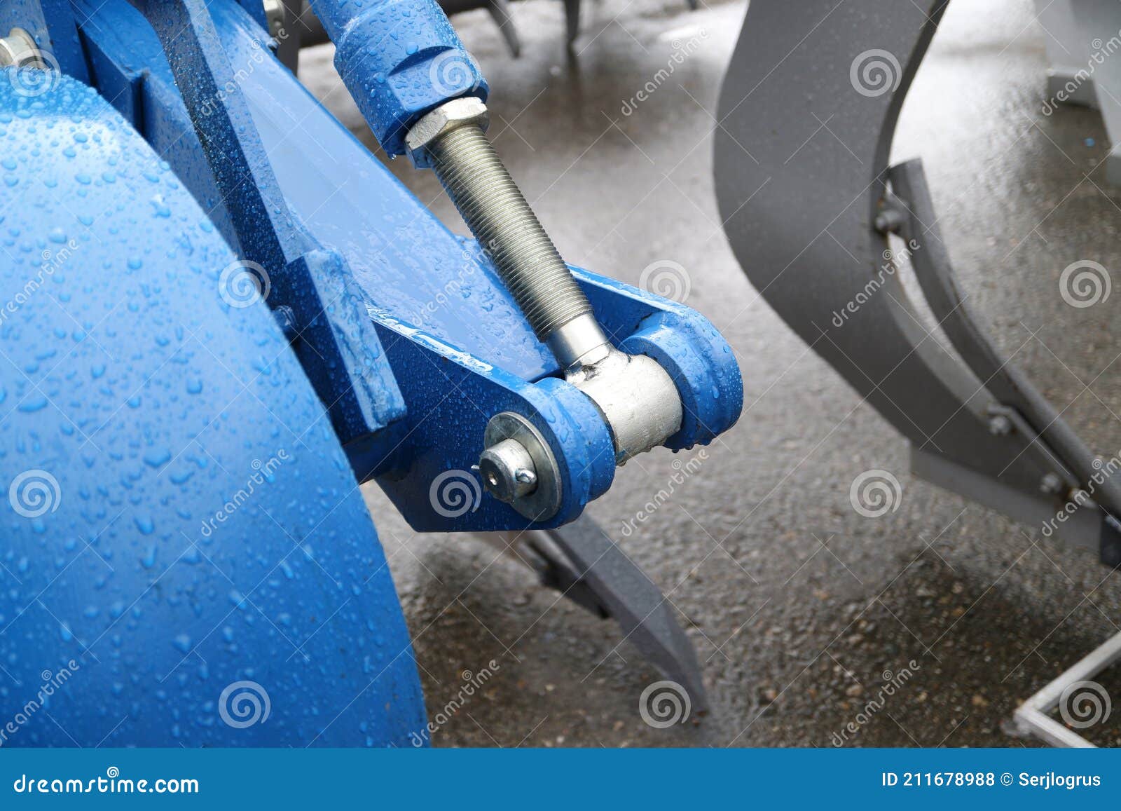 Adjusting Rod of the Support Roller Stock Photo Image of equipment