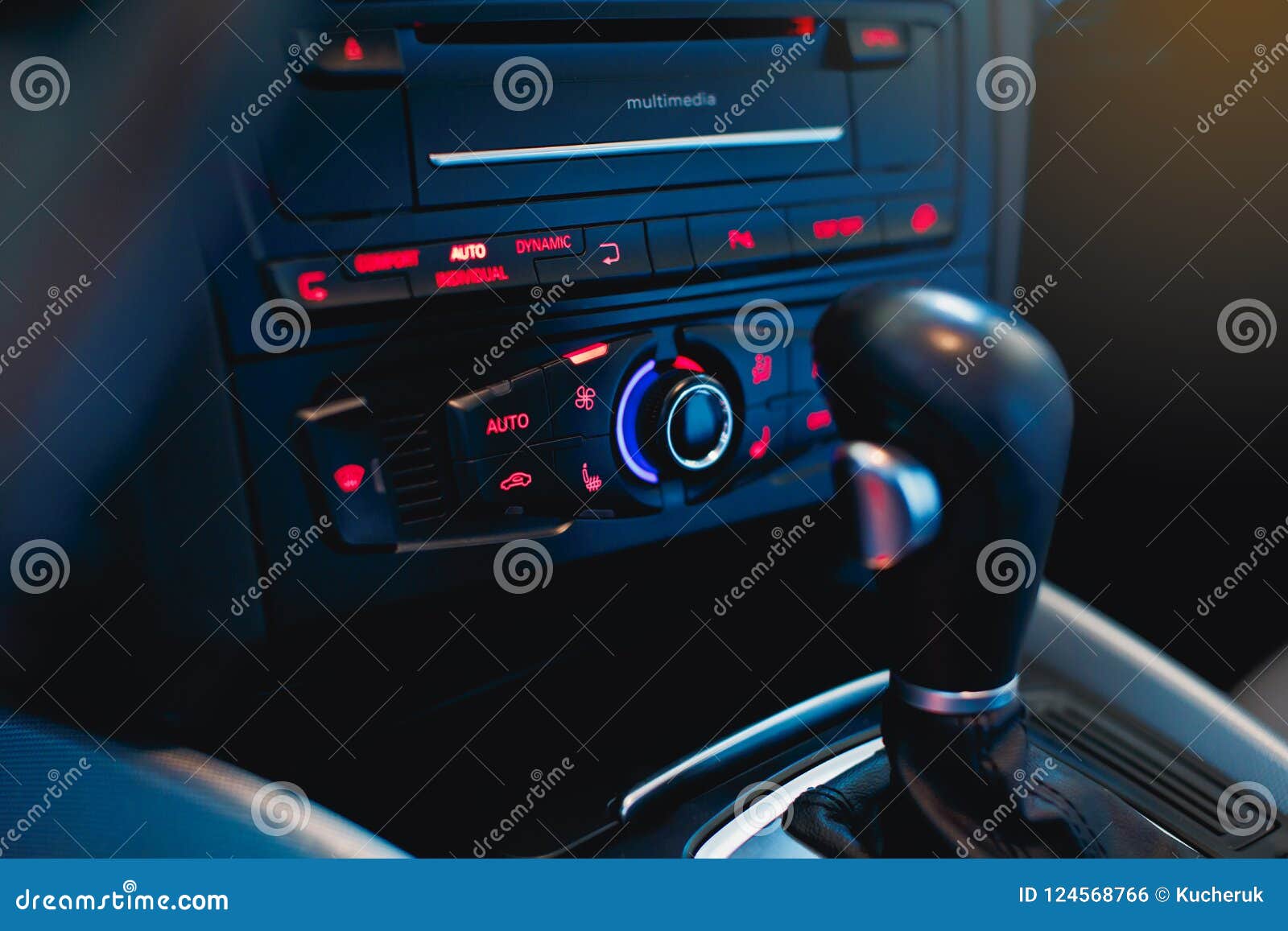 Adjusting the Temperature in the Car Climate Control Stock Photo Image of climate, automatic