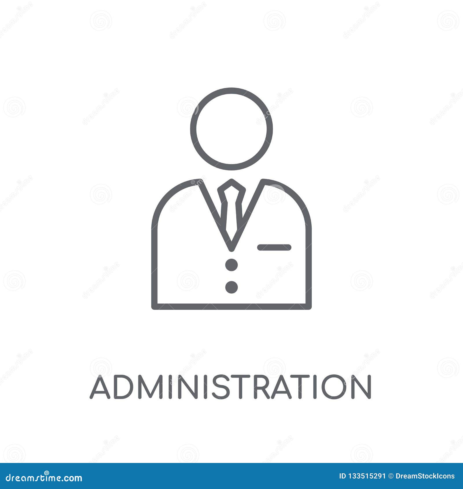 Administration Linear Icon. Modern Outline Administration Logo C ...