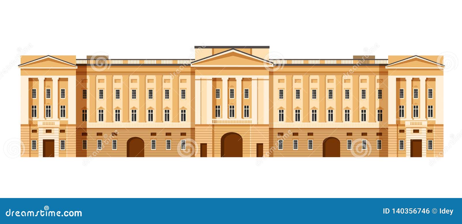 Buckingham Palace. Cartoon Vector | CartoonDealer.com #62596835